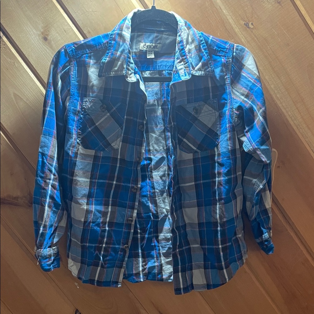 Cherokee Multicolor Plaid Shirt